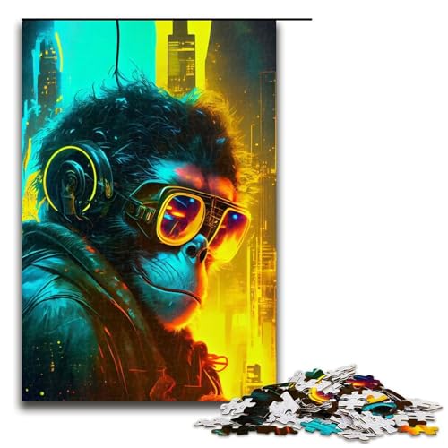 1000-teiliges Puzzle MonkeyJigsaw für Erwachsene und Kinder, Holzpuzzle, pädagogisches Stressabbau-Spielzeug, Puzzle 1000 PCS 1000-teiliges Puzzle MonkeyJigsaw für Erwachsene und Kinder, Holzpuzzle, pädagogisches Stressabbau-Spielzeug, Puzzle 1000 PCS von ouynngjing