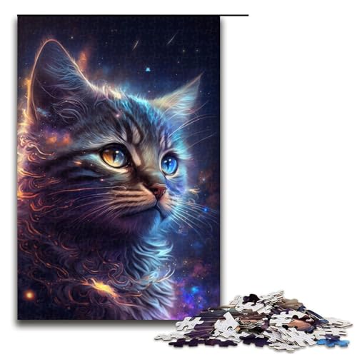 1000-teiliges Puzzle Nebula Kitten5 Puzzle für Erwachsene Holzpuzzle Herausforderndes Spiel 1000 PCS von ouynngjing