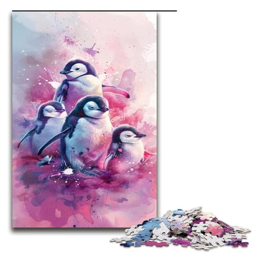1000 teiliges Puzzle Pinguin Puzzle für Erwachsene Holzpuzzle anspruchsvolles Spiel 1000 Teile (75 x 50 cm) von ouynngjing