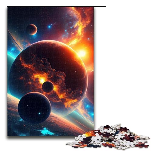 1000-teiliges Puzzle Planet Art Jigsaw für Erwachsene und Kinder, Holzpuzzle, pädagogisches Stressabbau-Spielzeug, Puzzle 1000 PCS 1000-teiliges Puzzle Planet Art Jigsaw für Erwachsene und Kinder, Holzpuzzle, pädagogisches Stressabbau-Spielzeug, Puzzle 1000 PCS von ouynngjing