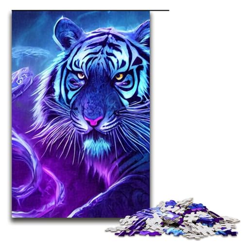 1000-teiliges Puzzle TigerJigsaw für Erwachsene und Kinder, Holzpuzzle, pädagogisches Stressabbau-Spielzeug, Puzzle 1000 PCS 1000-teiliges Puzzle TigerJigsaw für Erwachsene und Kinder, Holzpuzzle, pädagogisches Stressabbau-Spielzeug, Puzzle 1000 PCS von ouynngjing