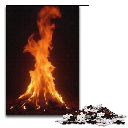 1000-teiliges Puzzle Wildfire aus Holz Lernspiele Heimdekoration 1000 Teile (38 x 26 cm) von ouynngjing