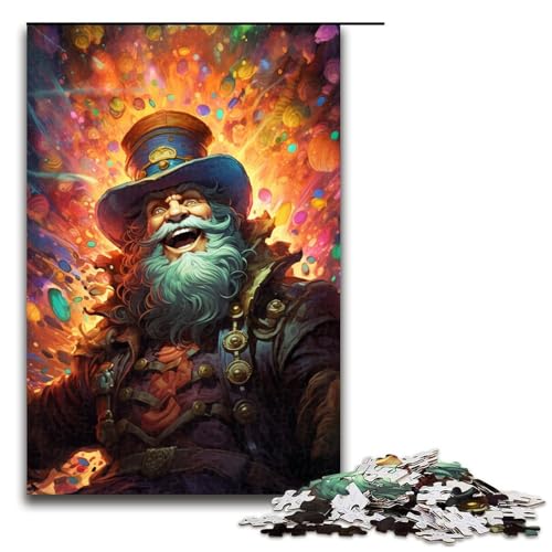 1000-teiliges Puzzle farbenfrohes Fantasy-Zwergen-Elfen-Puzzle für Erwachsene Holzpuzzle Familienspiele 1000 Teile (75 x 50 cm) von ouynngjing