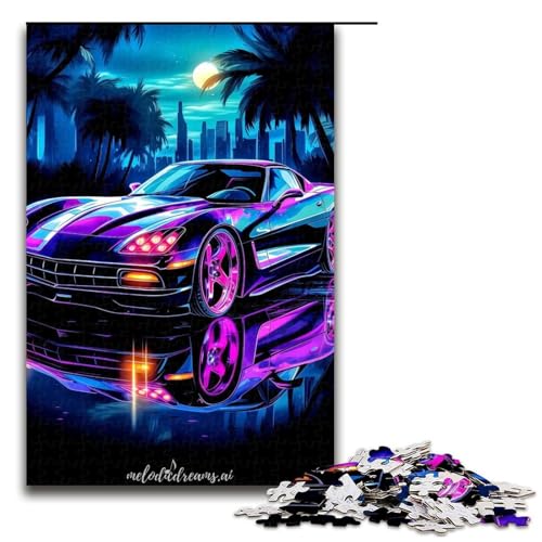 1000-teiliges Puzzle für Erwachsene, Aquarell-Sportwagen-Puzzle für Lernspiele, Herausforderung, Spielzeug, Kunstwerk, Geschenk, 1000 PCS 1000-teiliges Puzzle für Erwachsene, Aquarell-Sportwagen-Puzzle für Lernspiele, Herausforderung, Spielzeug, Kunstwerk, Geschenk, 1000 PCS von ouynngjing