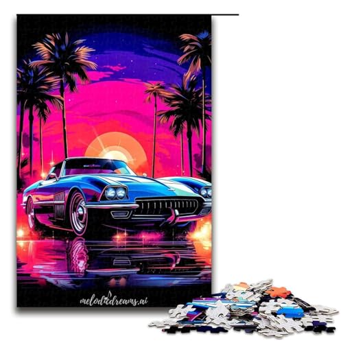 1000-teiliges Puzzle für Erwachsene, Aquarell-Sportwagen-Puzzle für Lernspiele, Herausforderung, Spielzeug, Kunstwerk, Geschenk, 1000 PCS 1000-teiliges Puzzle für Erwachsene, Aquarell-Sportwagen-Puzzle für Lernspiele, Herausforderung, Spielzeug, Kunstwerk, Geschenk, 1000 PCS von ouynngjing