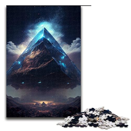 1000-teiliges Puzzle für Erwachsene, Berg der Träume, Holzpuzzle für Erwachsene und Kinder, Stressabbau-Tool, 1000 PCS von ouynngjing