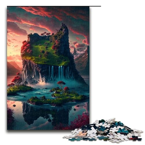 1000-teiliges Puzzle für Erwachsene, Berge, Wasserfälle, Puzzle für Lernspiele, Herausforderung, Spielzeug, Kunstwerk, Geschenk, 1000 PCS 1000-teiliges Puzzle für Erwachsene, Berge, Wasserfälle, Puzzle für Lernspiele, Herausforderung, Spielzeug, Kunstwerk, Geschenk, 1000 PCS von ouynngjing