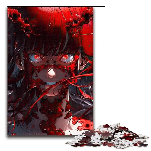 1000-teiliges Puzzle für Erwachsene, Blutrotes Schatten-Puzzlespiel, perfekte Dekoration für Teenager ab 14 Jahren, 1000 Teile 1000-teiliges Puzzle für Erwachsene, Blutrotes Schatten-Puzzlespiel, perfekte Dekoration für Teenager ab 14 Jahren, 1000 Teile von ouynngjing