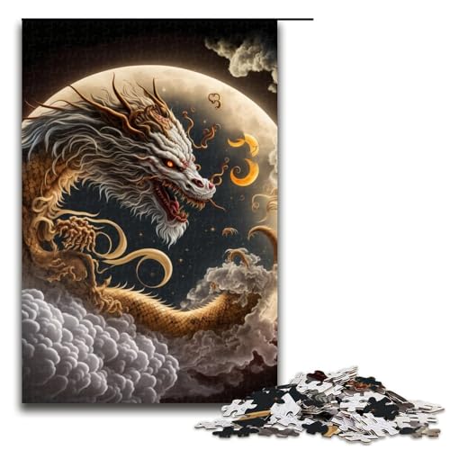 1000-teiliges Puzzle für Erwachsene, Dinosaurier-Puzzle, Lernspiel, Herausforderung, Spielzeug, Kunstwerk, Geschenk, 1000 PCS 1000-teiliges Puzzle für Erwachsene, Dinosaurier-Puzzle, Lernspiel, Herausforderung, Spielzeug, Kunstwerk, Geschenk, 1000 PCS von ouynngjing