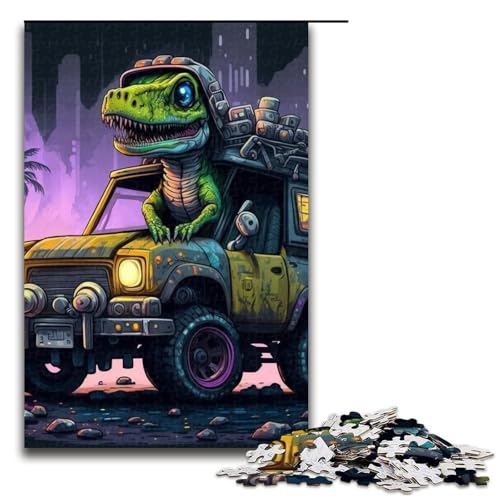 1000-teiliges Puzzle für Erwachsene, Dinosaurier und Offroad-Puzzle, praktisches Spiel, 1000 Teile von ouynngjing