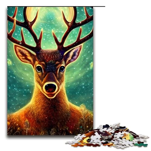 1000-teiliges Puzzle für Erwachsene, Fee-Hirsch-Puzzle, praktisches Spiel, 1000 Teile von ouynngjing