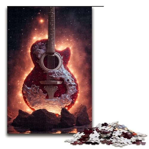 1000-teiliges Puzzle für Erwachsene, Feuergitarren-Puzzle, praktisches Spiel, 1000 Teile 1000-teiliges Puzzle für Erwachsene, Feuergitarren-Puzzle, praktisches Spiel, 1000 Teile von ouynngjing