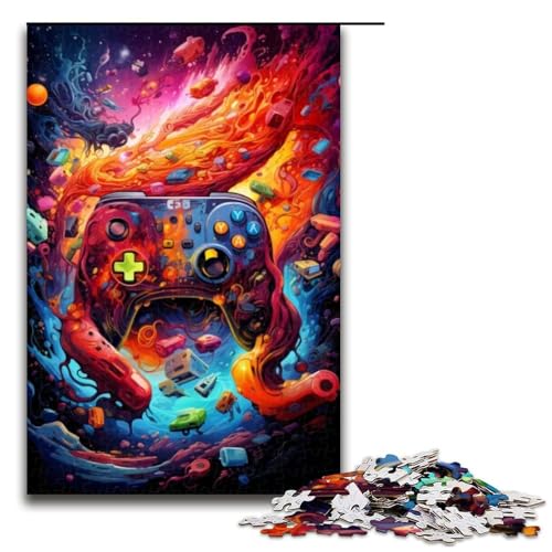 1000-teiliges Puzzle für Erwachsene, Gamecontroller-Puzzle für Lernspiele, Herausforderung, Spielzeug, Kunstwerk, Geschenk, 1000 PCS von ouynngjing