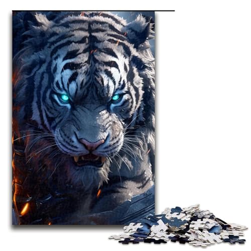 1000-teiliges Puzzle für Erwachsene, Graufang-Tiger, Puzzle für Kinder, Holzpuzzle, Lernspiel für Erwachsene, 1000 Teile 1000-teiliges Puzzle für Erwachsene, Graufang-Tiger, Puzzle für Kinder, Holzpuzzle, Lernspiel für Erwachsene, 1000 Teile von ouynngjing