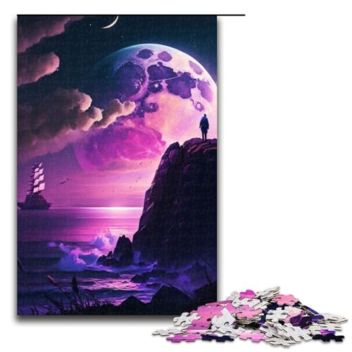 1000-teiliges Puzzle für Erwachsene, High Cliff View, Spiel-Puzzles ganze Familie, 1000 PCS von ouynngjing