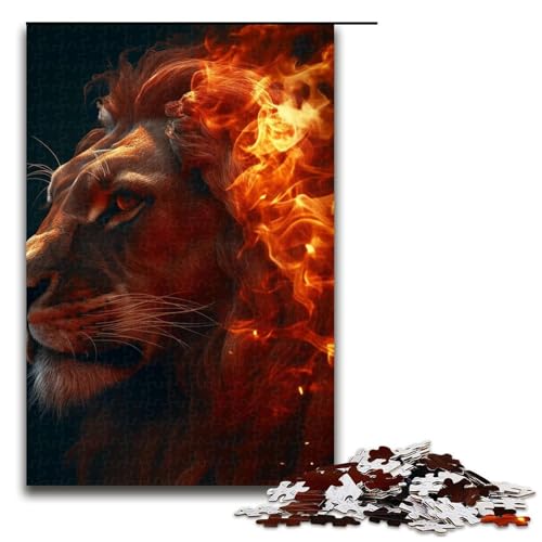 1000-teiliges Puzzle für Erwachsene, König der Graslandlöwen, Puzzle für Lernspiele, Herausforderung, Spielzeug, Kunstwerk, Geschenk, 1000 PCS 1000-teiliges Puzzle für Erwachsene, König der Graslandlöwen, Puzzle für Lernspiele, Herausforderung, Spielzeug, Kunstwerk, Geschenk, 1000 PCS von ouynngjing