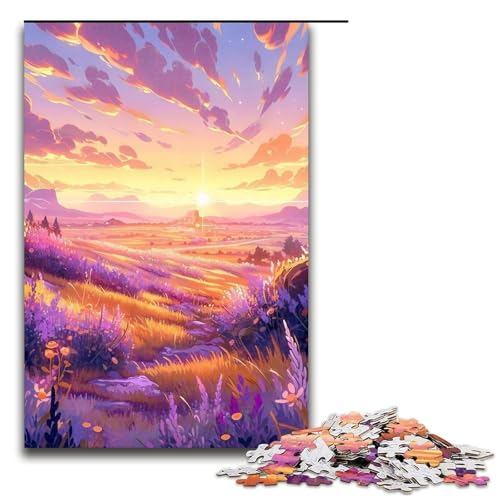 1000-teiliges Puzzle für Erwachsene, Lavendelgarten-Puzzle, praktisches Spiel, 1000 Teile 1000-teiliges Puzzle für Erwachsene, Lavendelgarten-Puzzle, praktisches Spiel, 1000 Teile von ouynngjing