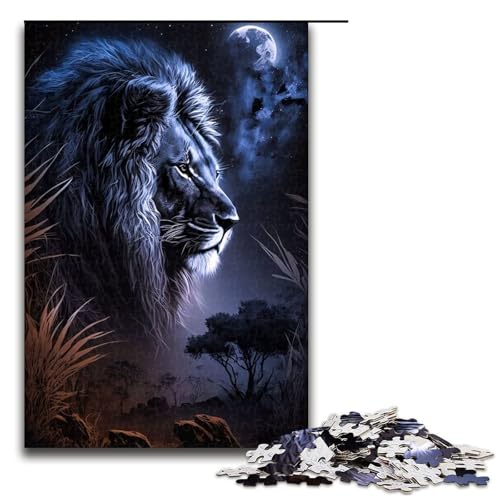 1000-teiliges Puzzle für Erwachsene, Löwen-Puzzle, Lernspiel, Herausforderung, Spielzeug, Kunstwerk, Geschenk, 1000 Teile von ouynngjing
