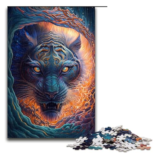 1000-teiliges Puzzle für Erwachsene, Luchs-Puzzles für Erwachsene, Holzpuzzle, anspruchsvolles Spiel, 1000 Teile von ouynngjing