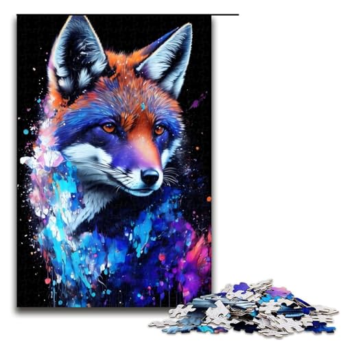 1000-teiliges Puzzle für Erwachsene, Neon-Fuchs-Porträt, Puzzle für Lernspiele, Herausforderung, Spielzeug, Kunstwerk, Geschenk, 1000 PCS 1000-teiliges Puzzle für Erwachsene, Neon-Fuchs-Porträt, Puzzle für Lernspiele, Herausforderung, Spielzeug, Kunstwerk, Geschenk, 1000 PCS von ouynngjing