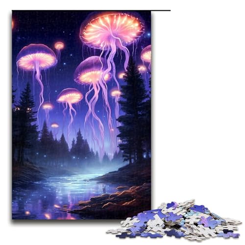 1000-teiliges Puzzle für Erwachsene, Quallenwelt-Puzzle, praktisches Spiel, 1000 Teile von ouynngjing