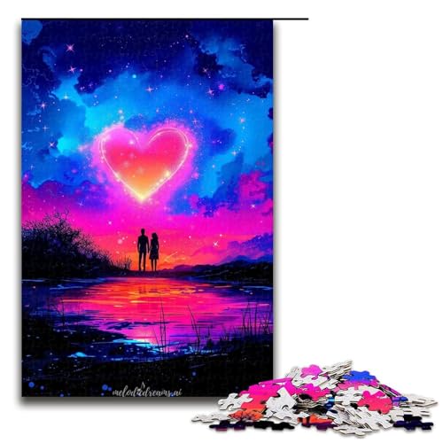 1000-teiliges Puzzle für Erwachsene, Romantisches Paar-Puzzle, praktisches Spiel, 1000 Teile 1000-teiliges Puzzle für Erwachsene, Romantisches Paar-Puzzle, praktisches Spiel, 1000 Teile von ouynngjing