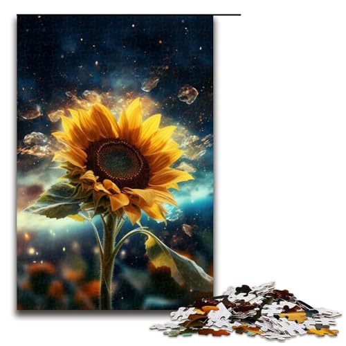 1000-teiliges Puzzle für Erwachsene, Sonnenblumen-Stern-Puzzle für Lernspiele, Herausforderung, Spielzeug, Kunstwerk, Geschenk, 1000 PCS 1000-teiliges Puzzle für Erwachsene, Sonnenblumen-Stern-Puzzle für Lernspiele, Herausforderung, Spielzeug, Kunstwerk, Geschenk, 1000 PCS von ouynngjing