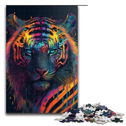 1000-teiliges Puzzle für Erwachsene, Tiger-Puzzle, Lernspiel, Herausforderung, Spielzeug, Kunstwerk, Geschenk, 1000 Teile 1000-teiliges Puzzle für Erwachsene, Tiger-Puzzle, Lernspiel, Herausforderung, Spielzeug, Kunstwerk, Geschenk, 1000 Teile von ouynngjing