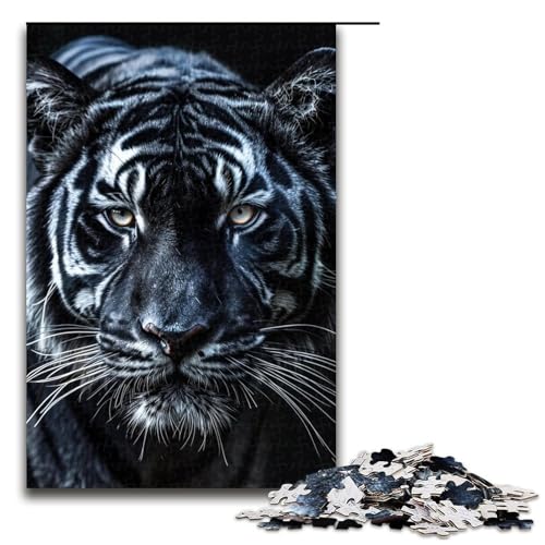 1000-teiliges Puzzle für Erwachsene, Tiger-Puzzle für Erwachsene, Holzpuzzle, anspruchsvolles Spiel, 1000 Teile von ouynngjing