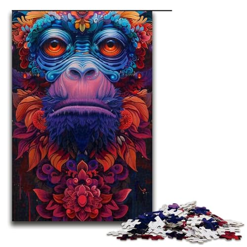 1000-teiliges Puzzle für Erwachsene, buntes Eulen-Puzzle für Lernspiele, Herausforderung, Spielzeug, Kunstwerk, Geschenk, 1000 PCS 1000-teiliges Puzzle für Erwachsene, buntes Eulen-Puzzle für Lernspiele, Herausforderung, Spielzeug, Kunstwerk, Geschenk, 1000 PCS von ouynngjing