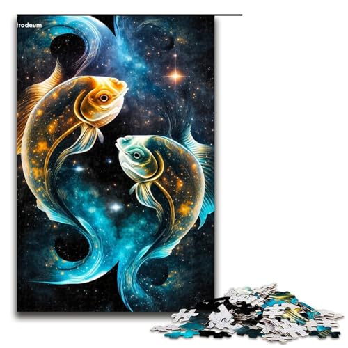 1000-teiliges Puzzle für Erwachsene, der kosmische Goldfisch, Puzzle für Lernspiele, Herausforderung, Spielzeug, Kunstwerk, Geschenk, 1000 PCS von ouynngjing
