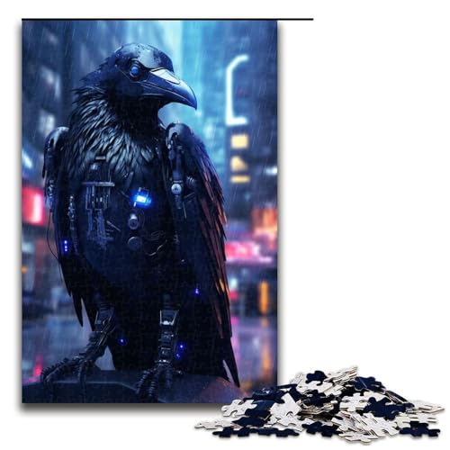 1000-teiliges Puzzle für Erwachsene, futuristischer Vogel, Holzpuzzle, Lernspiel für Erwachsene, Herausforderungsspielzeug, 1000 Teile von ouynngjing