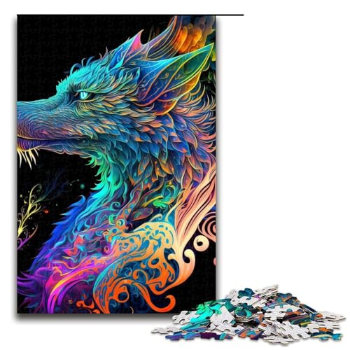 1000-teiliges Puzzle für Erwachsene, magische Drachen, Puzzle für Lernspiele, Herausforderung, Spielzeug, Kunstwerk, Geschenk, 1000 PCS 1000-teiliges Puzzle für Erwachsene, magische Drachen, Puzzle für Lernspiele, Herausforderung, Spielzeug, Kunstwerk, Geschenk, 1000 PCS von ouynngjing