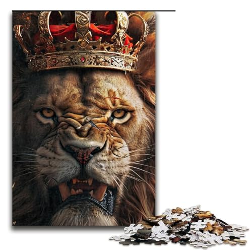 1000-teiliges Puzzle für Erwachsene, mittelalterlicher Löwe, Puzzle für Lernspiele, Herausforderung, Spielzeug, Kunstwerk, Geschenk, 1000 PCS 1000-teiliges Puzzle für Erwachsene, mittelalterlicher Löwe, Puzzle für Lernspiele, Herausforderung, Spielzeug, Kunstwerk, Geschenk, 1000 PCS von ouynngjing