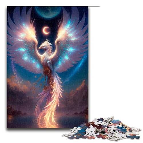 1000-teiliges Puzzle für Erwachsene, wunderschöner Phönix-Puzzle für Lernspiele, Herausforderung, Spielzeug, Kunstwerk, Geschenk, 1000 PCS von ouynngjing