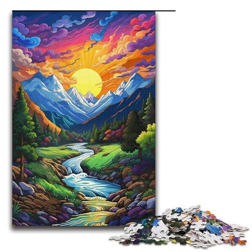 1000-teiliges Puzzle für Erwachsene Balkan_Mountains Holzpuzzles für Erwachsene Lernspiel Herausforderungsspielzeug 1000 PCS (38x26cm) von ouynngjing