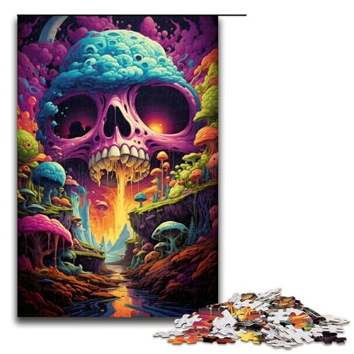 1000-teiliges Puzzle für Erwachsene Bizarre Bunte Monster Puzzles für Erwachsene Holzpuzzle anspruchsvolles Spiel 1000 Teile (75 x 50 cm) von ouynngjing