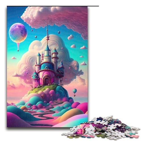 1000 teiliges Puzzle für Erwachsene Candyland für Kinderzimmer Puzzles für Erwachsene Holzpuzzle anspruchsvolles Spiel 1000 Teile (75 x 50 cm) von ouynngjing
