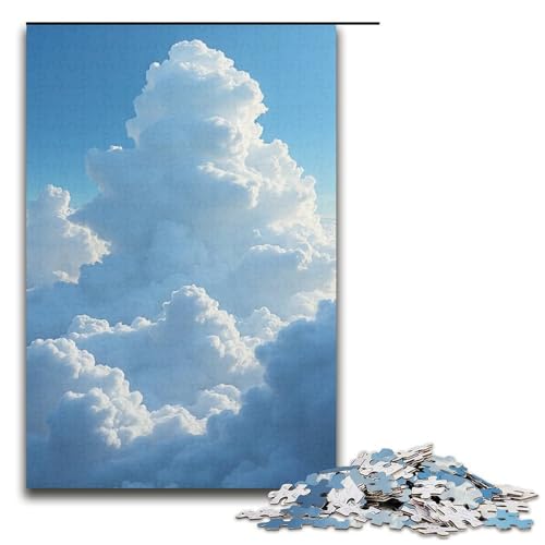 1000-teiliges Puzzle für Erwachsene Cloud Flow Puzzle praktisches Spiel 1000 Teile (38 x 26 cm) von ouynngjing