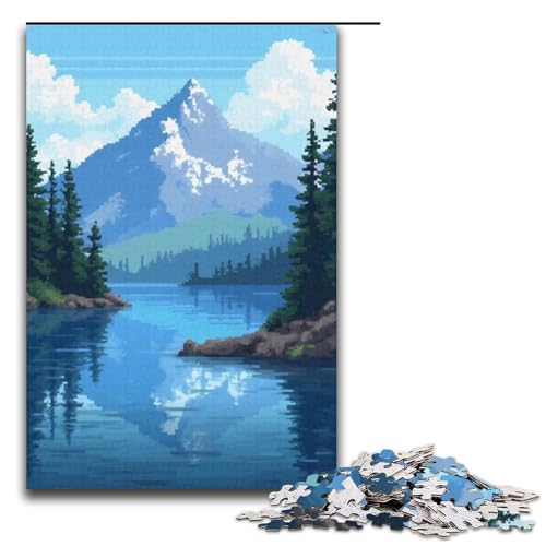 1000-teiliges Puzzle für Erwachsene Feuer () Holzpuzzle für Erwachsene Lernspiel Herausforderungsspielzeug 1000 Teile (38 x 26 cm) von ouynngjing