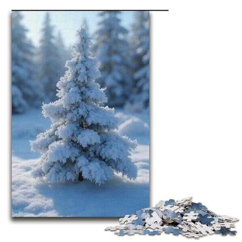 1000-teiliges Puzzle für Erwachsene Frostkristall-Spiel Puzzles ganze Familie 1000 Teile (38 x 26 cm) von ouynngjing