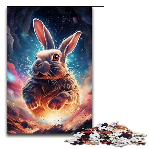 1000 teiliges Puzzle für Erwachsene Galaxien Kaninchen Spiel Puzzles ganze Familie 1000 Teile (75 x 50 cm) von ouynngjing