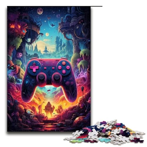 1000 teiliges Puzzle für Erwachsene Gamecontroller Holzpuzzle Lernspiel für Erwachsene Herausforderungsspielzeug 1000 Teile (75 x 50 cm) von ouynngjing