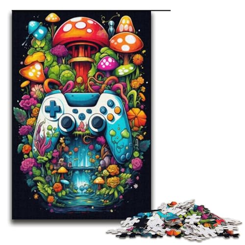 1000 teiliges Puzzle für Erwachsene Gamecontroller Puzzles für Erwachsene Holzpuzzle anspruchsvolles Spiel 1000 Teile (38 x 26 cm) von ouynngjing