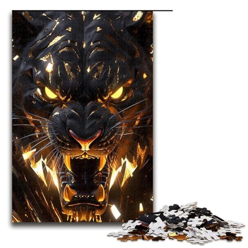 1000 teiliges Puzzle für Erwachsene Golden Tigers Puzzle Geschenke Geburtstagsgeschenke für Teenager ab 14 Jahren 1000 Teile (75 x 50 cm) von ouynngjing