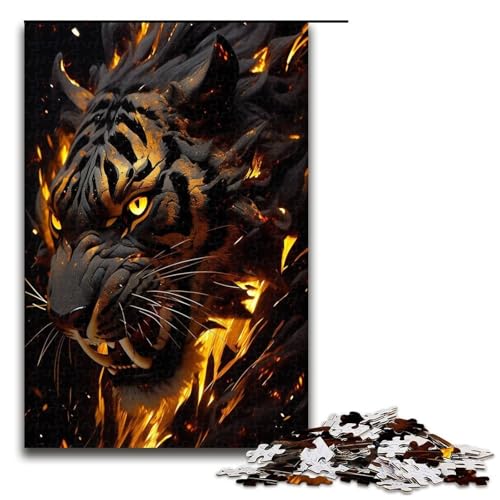 1000 teiliges Puzzle für Erwachsene Golden Tigers Spiel Puzzles ganze Familie 1000 Teile (75 x 50 cm) von ouynngjing