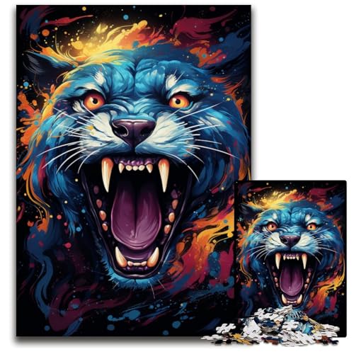 1000-teiliges Puzzle für Erwachsene Malen Bunte Tiere Puzzles für Erwachsene DIY-Kunstwerk 1000 PCS (38x26cm) von ouynngjing