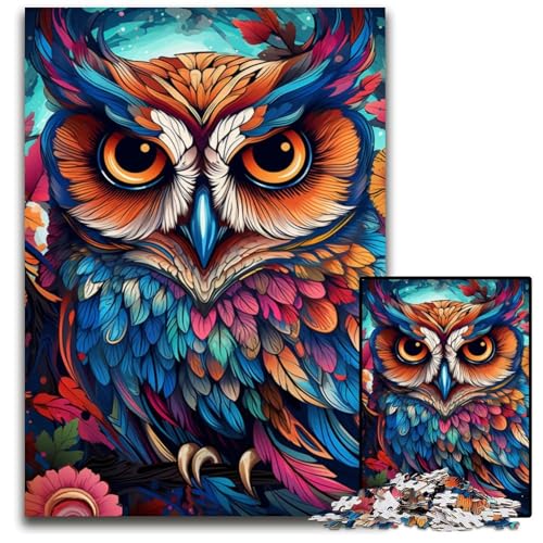 1000-teiliges Puzzle für Erwachsene Malen Farbeule Puzzle für Erwachsene DIY-Kunstwerk 1000 Teile (38x26cm) von ouynngjing