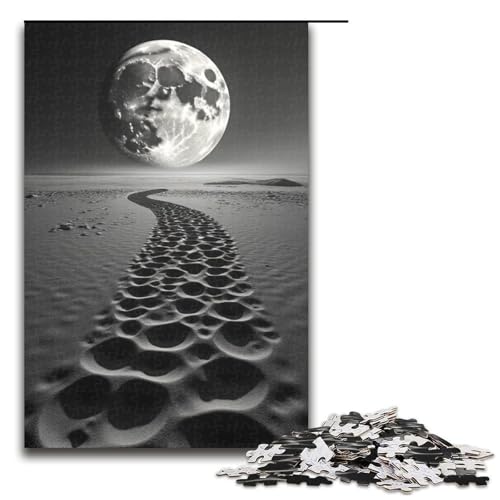 1000-teiliges Puzzle für Erwachsene Monddrache Sandpuzzle für Erwachsene Holzpuzzle anspruchsvolles Spiel 1000 Teile (75 x 50 cm) von ouynngjing