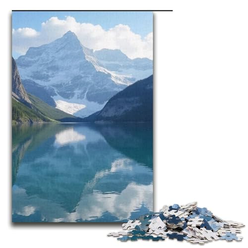 1000-teiliges Puzzle für Erwachsene Salt Lake Mirror Game Puzzles ganze Familie 1000 Teile (38 x 26 cm) von ouynngjing